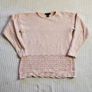 Vintage Claudia D. Womens Medium Sweater Oversized Pullover Silk Angora